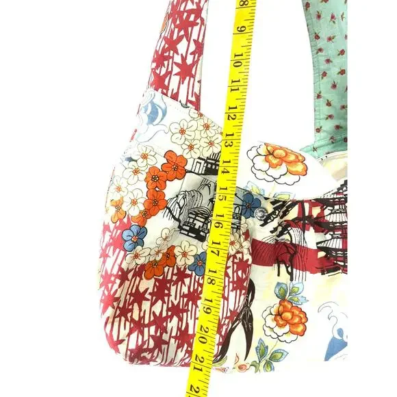 Artisan J. Castle Designer Bag Handbag Purse Tote Large Japanese Asian Noren - Picture 7 of 8